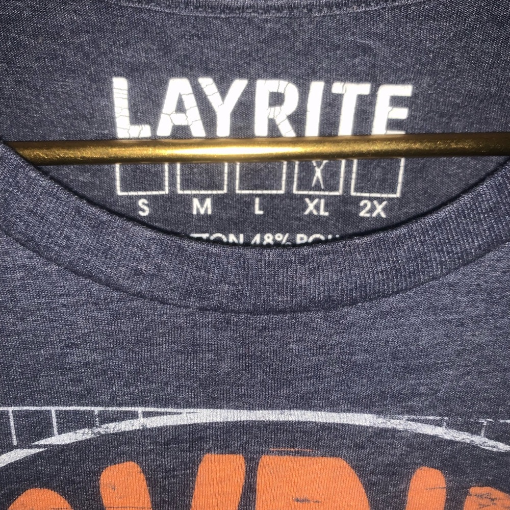 Layrite Graphic T-shirt barbers haircutting trimmers scissors distressed style - Picture 2 of 3